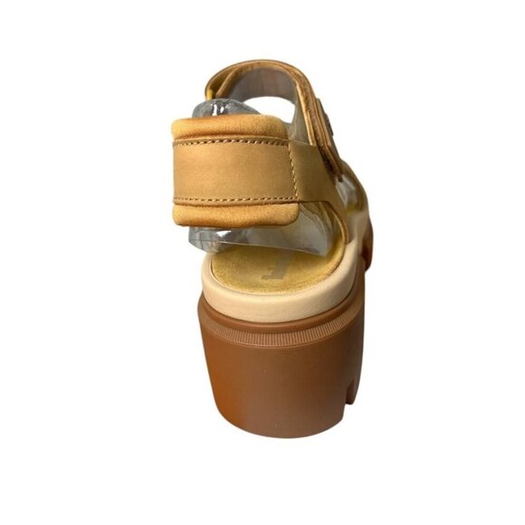 Timberland Womens Tan Suede Leather Strap Open Toe Lug Sole Sandals Sz 9 New - Picture 5 of 10